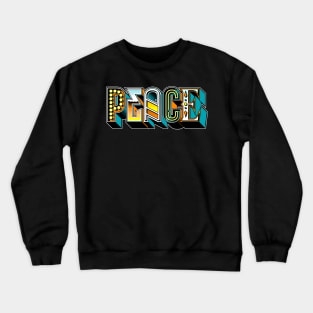 “typo-GRAPHIC-all” Peace Crewneck Sweatshirt